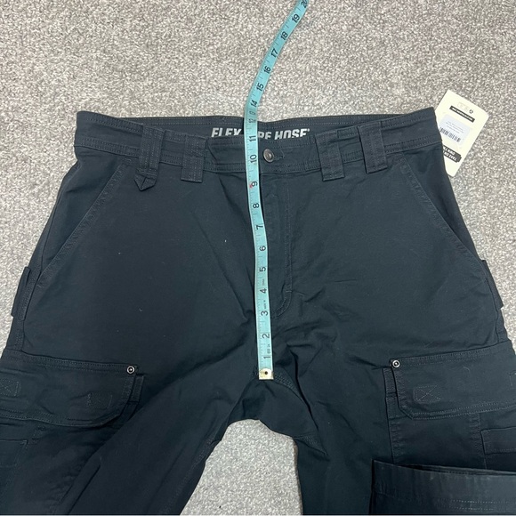 Duluth Trading Pants Mens 36x32 Black Flex Fire Hose Relaxed Fit Cargo Work NEW - Picture 4 of 11